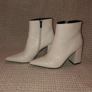 White Ankle Boots